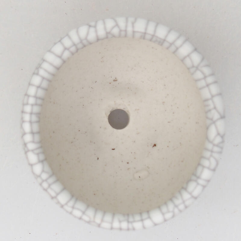 Keramik-Bonsaischale 4,5 x 4,5 x 2 cm, Farbe Raku