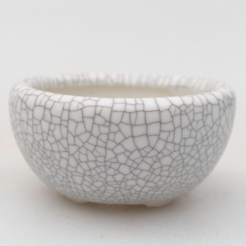 Keramik-Bonsaischale 4,5 x 4,5 x 2 cm, Farbe Raku