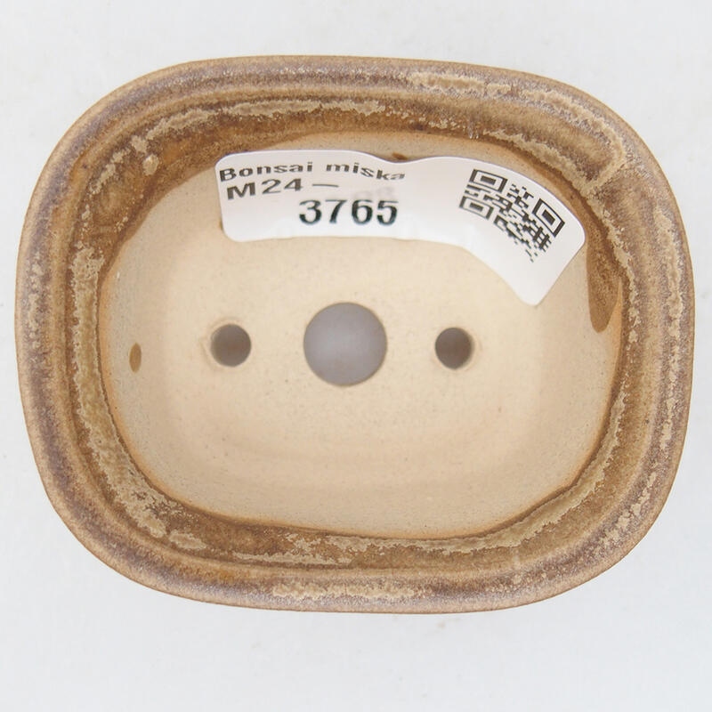 Bonsaischale aus Keramik, 6 x 5 x 3 cm, beige