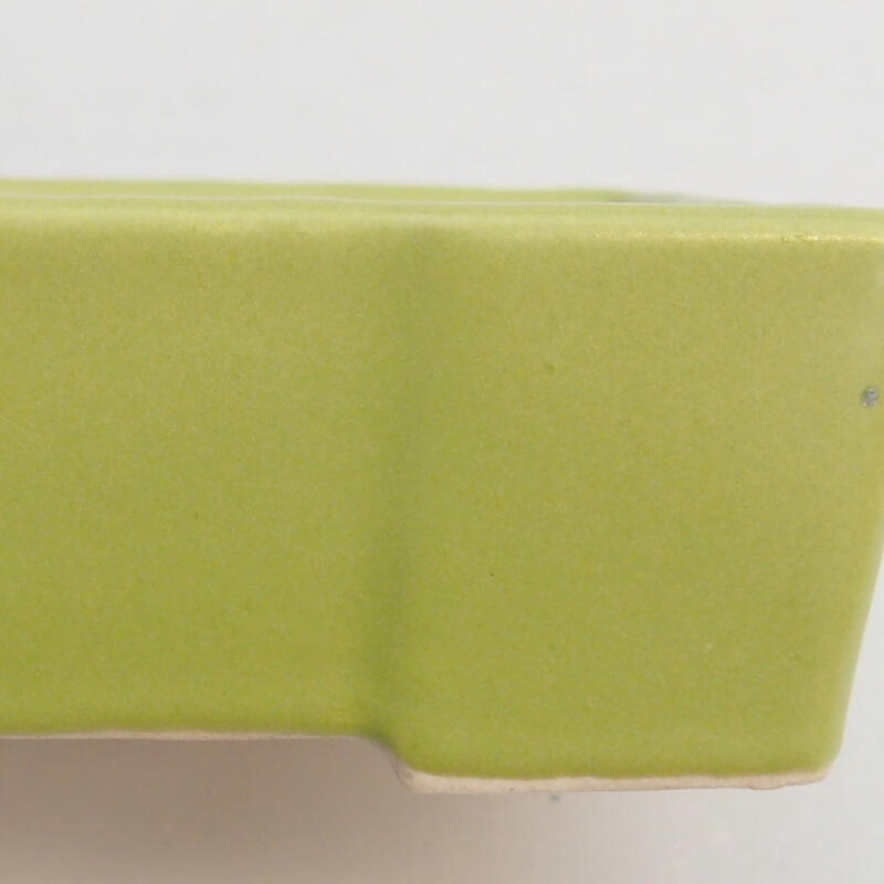 Keramik-Bonsaischale 7,5 x 4 x 3 cm, Farbe grün