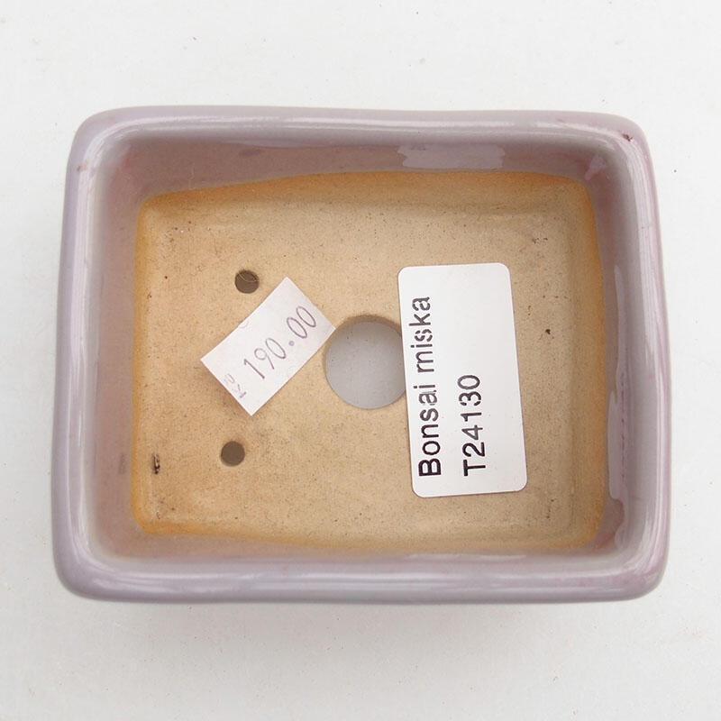 Keramik-Bonsaischale 8,5 x 7 x 4 cm, Farbe rosa