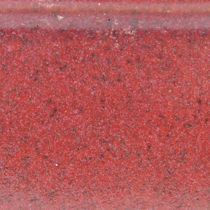 Keramik-Bonsaischale 8,5 x 8,5 x 5,5 cm, Weinfarbe