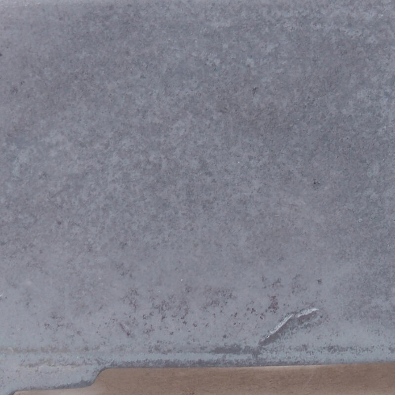 Keramik-Bonsaischale 8,5 x 8,5 x 5 cm, Farbe grau