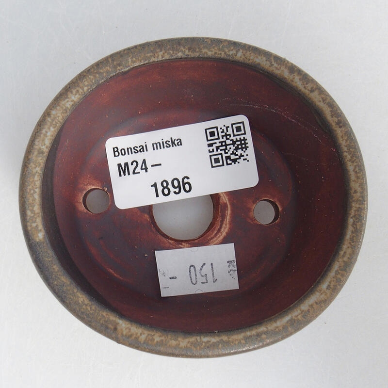 Keramik-Bonsaischale 8 x 7 x 3,5 cm, Farbe braun