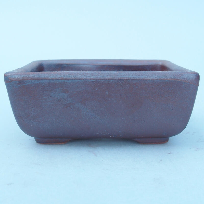 Keramik-Bonsaischale 8 x 7 x 3 cm, metallische Farbe