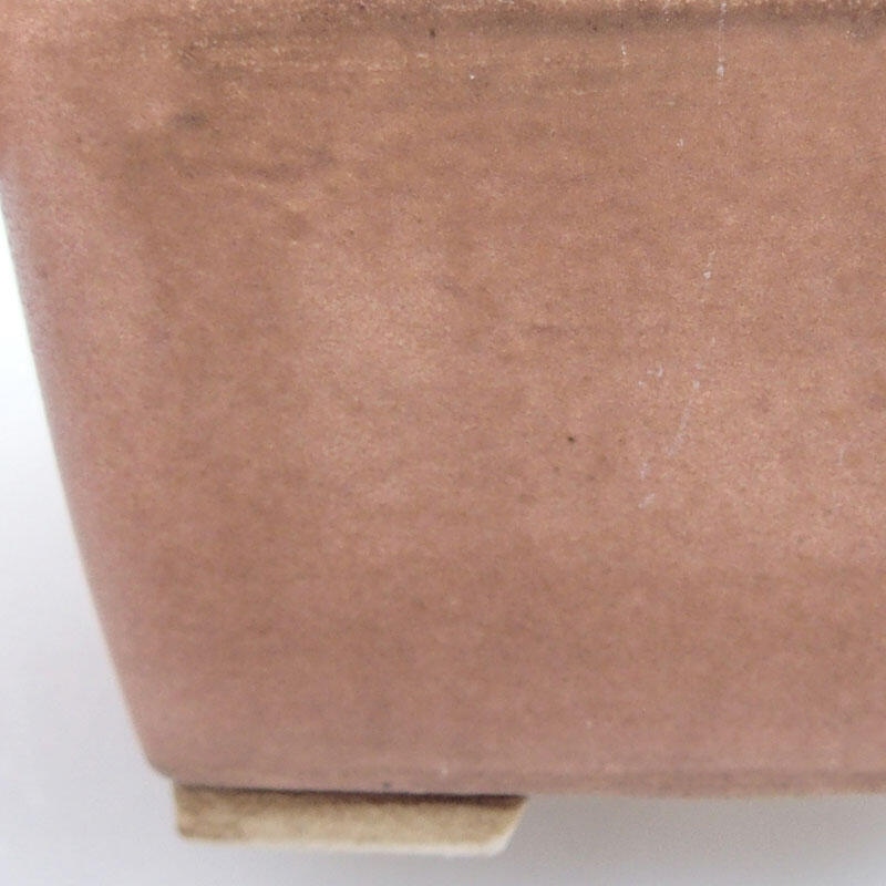 Keramik-Bonsaischale 8 x 8 x 5,5 cm, Farbe rosa