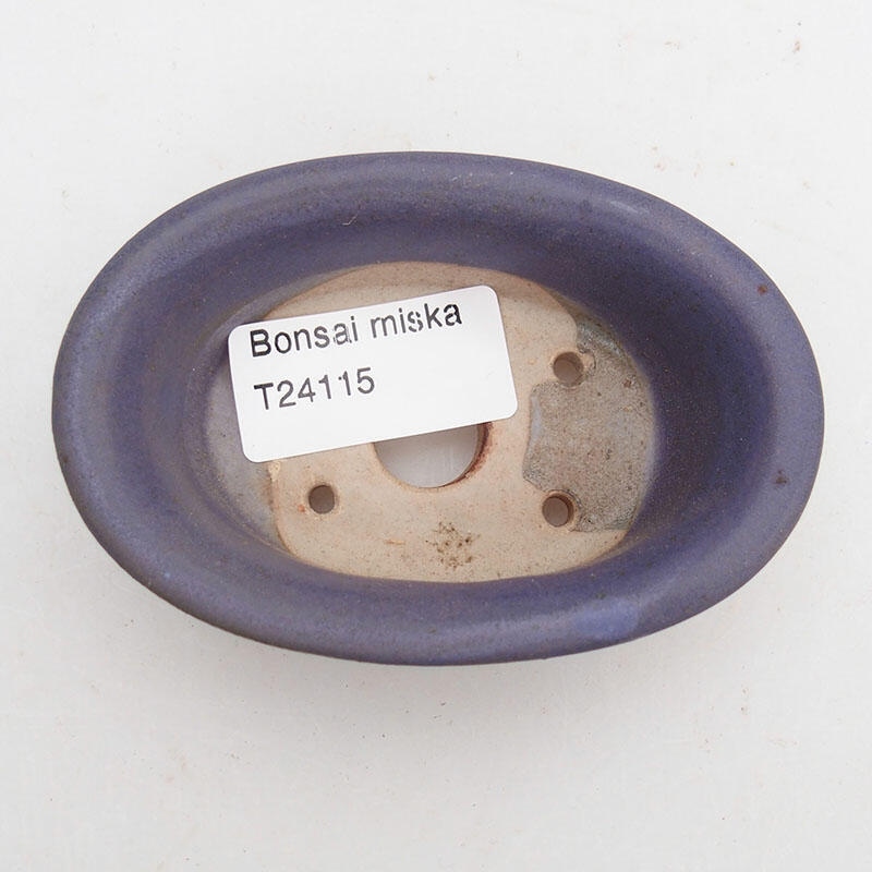 Keramik-Bonsaischale 9 x 6 x 3 cm, Farbe Lila