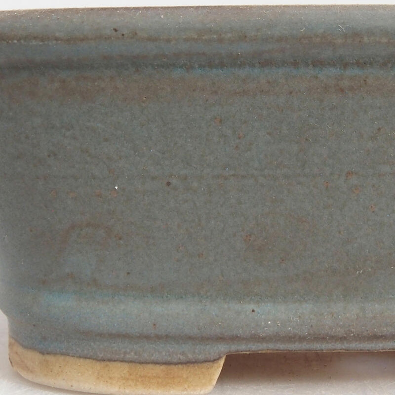 Keramik-Bonsaischale 9 x 8 x 3,5 cm, Farbe Blau