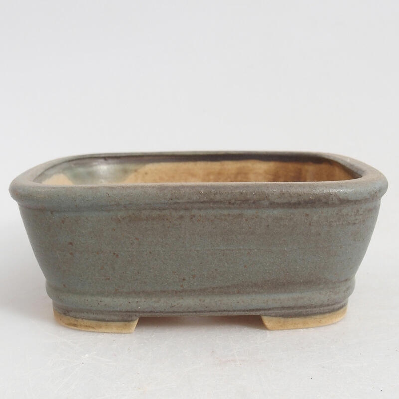 Keramik-Bonsaischale 9 x 8 x 3,5 cm, Farbe Blau
