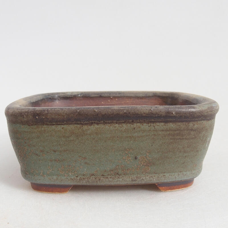 Keramik-Bonsaischale 9 x 8 x 3,5 cm, Farbe Blau