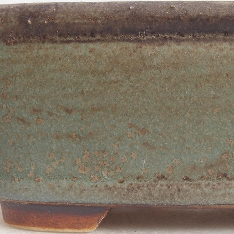 Keramik-Bonsaischale 9 x 8 x 3,5 cm, Farbe Blau