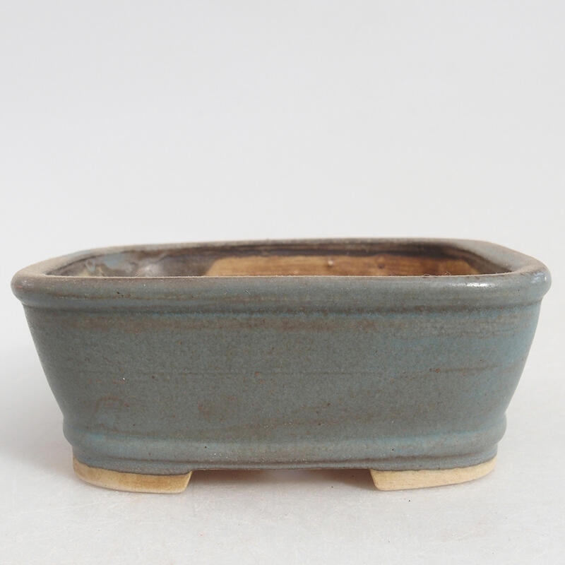 Keramik-Bonsaischale 9 x 8 x 3,5 cm, Farbe Blau