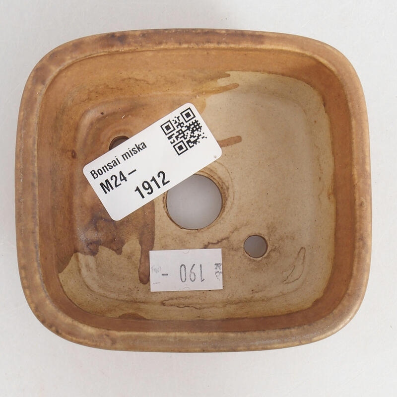 Keramik-Bonsaischale 9 x 8 x 3,5 cm, Farbe rosa