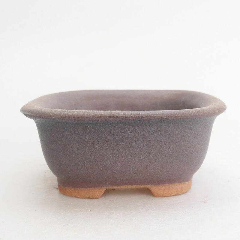Keramik-Bonsaischale 9 x 8 x 4 cm, Farbe Lila