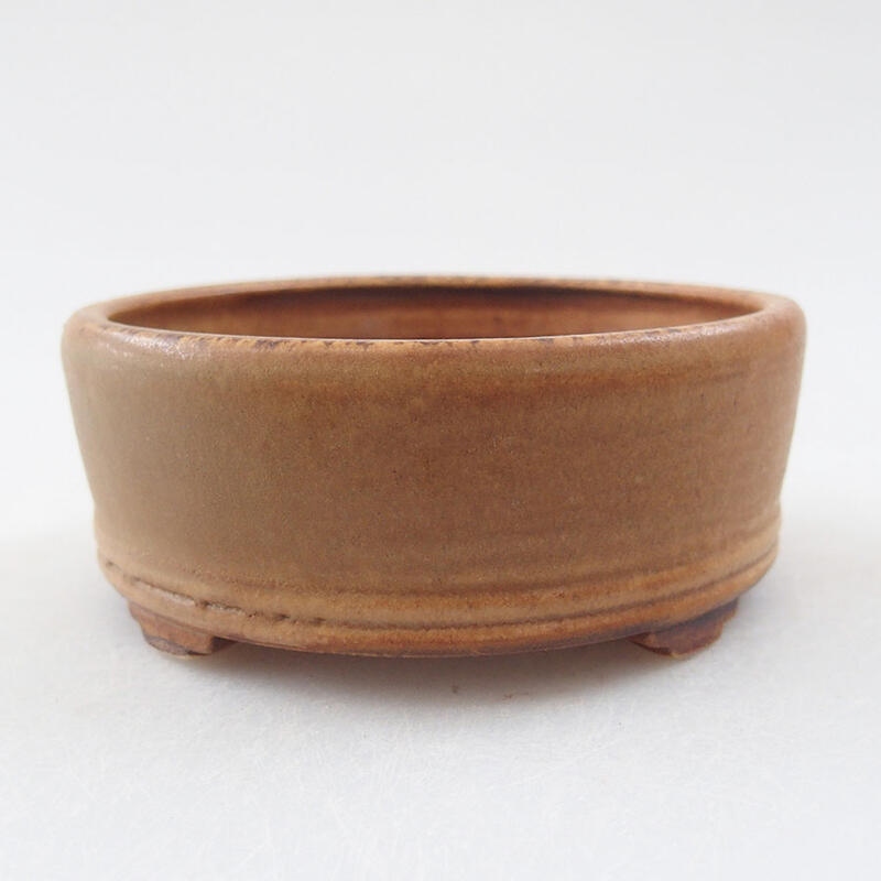 Keramik-Bonsaischale 9 x 9 x 3,5 cm, Farbe rosa