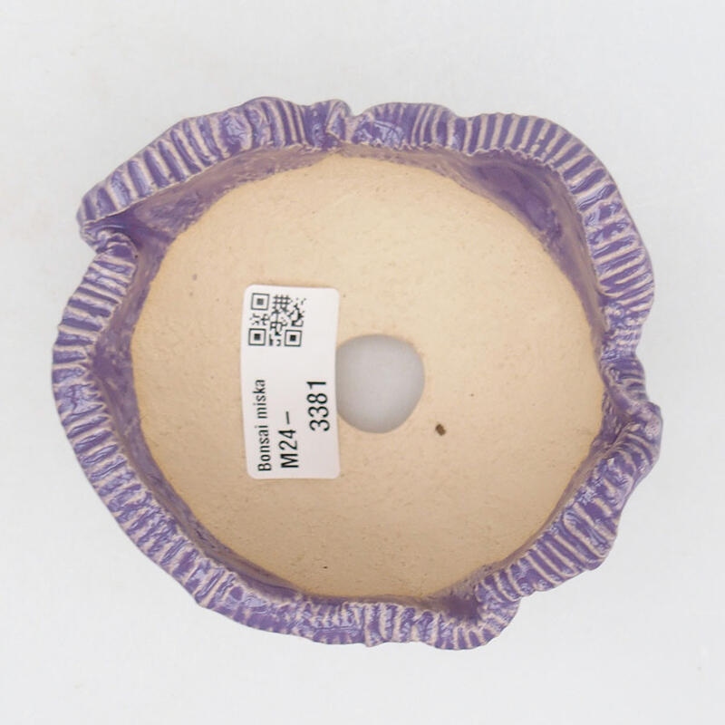 Keramikschale 10,5 x 10 x 6,5 cm, Farbe Lila