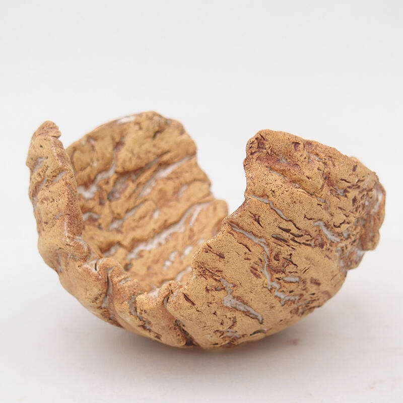 Keramikschale 10 x 11 x 7 cm, Farbe naturweiß