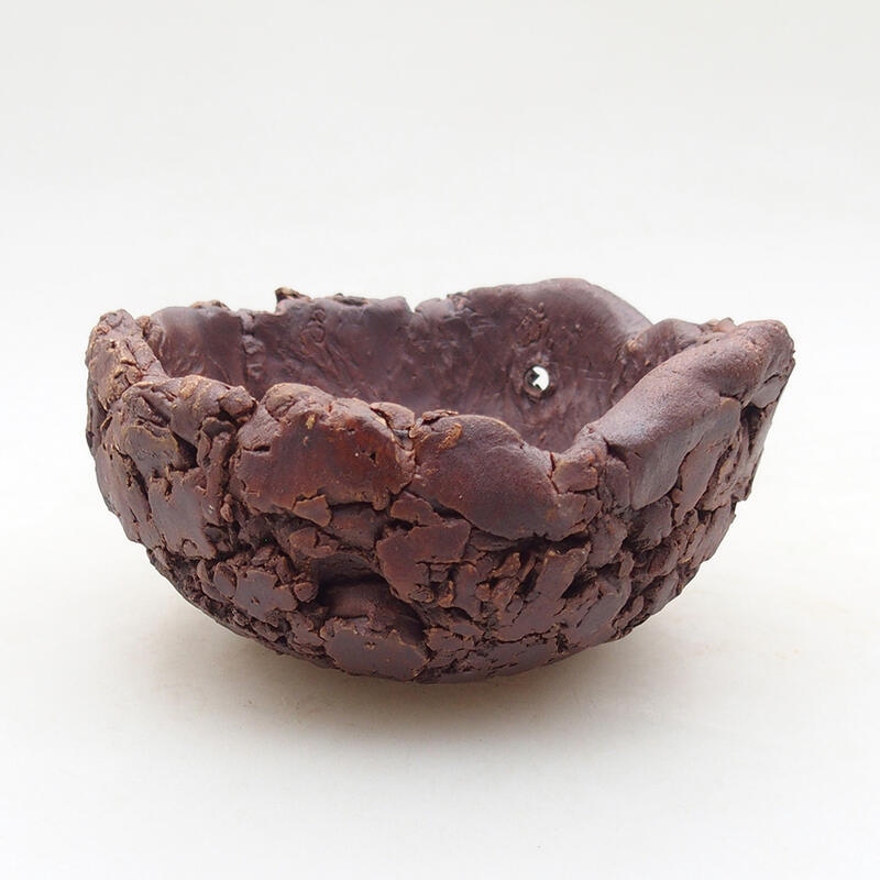 Keramikschale 10 x 9,5 x 5 cm, graue Farbe