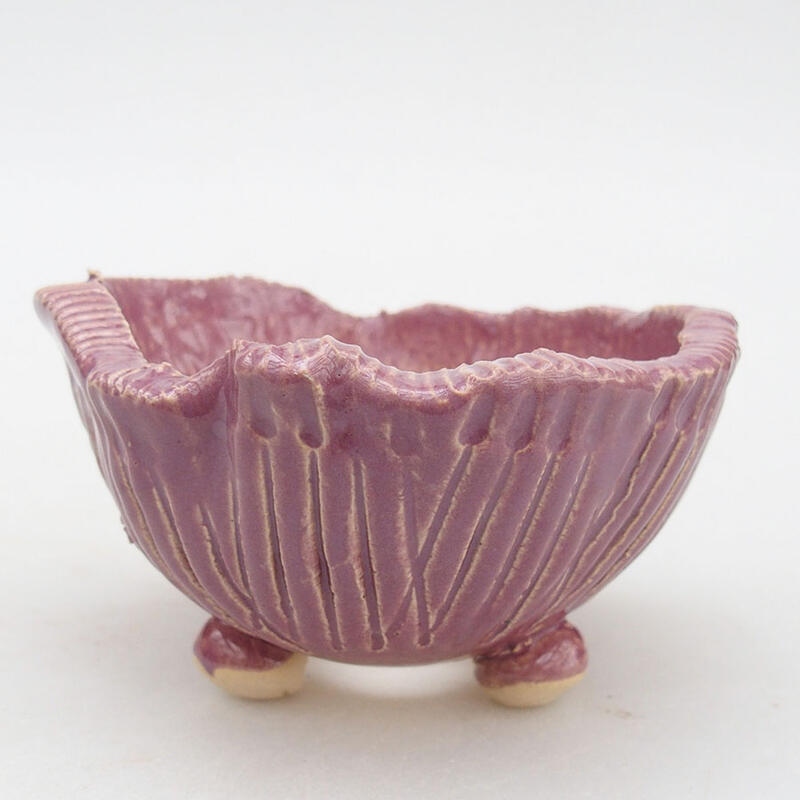 Keramikschale 10 x 9,5 x 6 cm, Farbe Lila