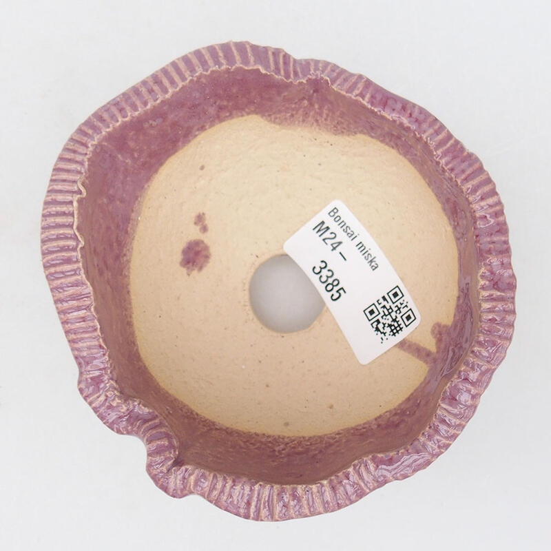 Keramikschale 10 x 9,5 x 6 cm, Farbe Lila