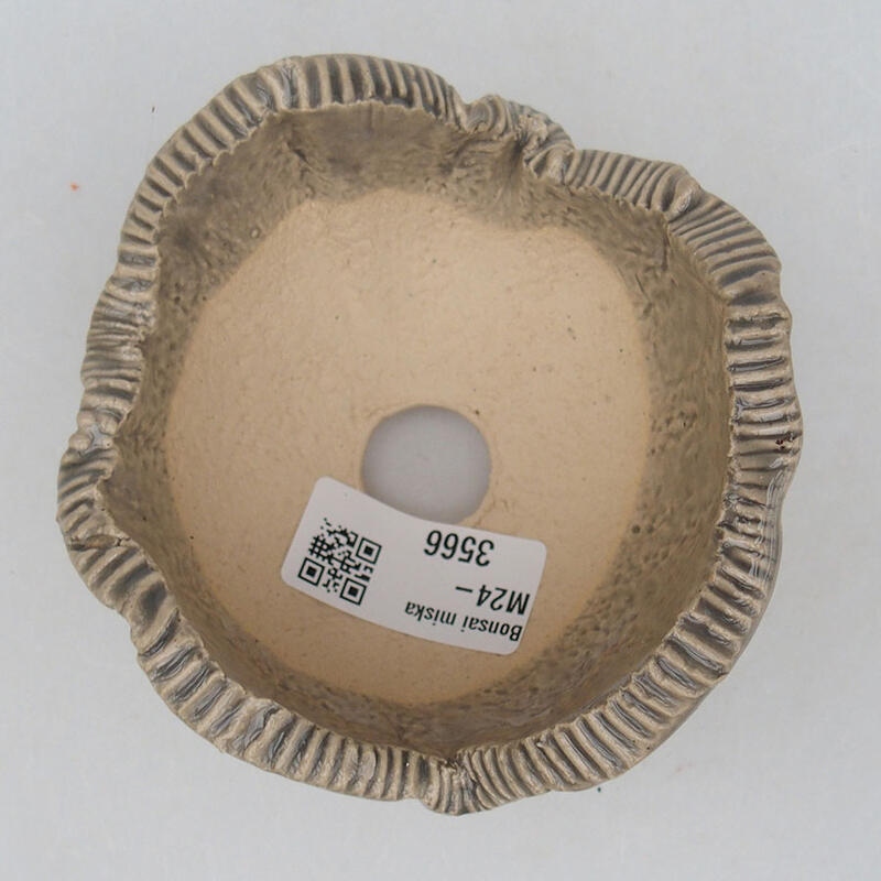 Keramikschale 10 x 9 x 6,5 cm, graue Farbe