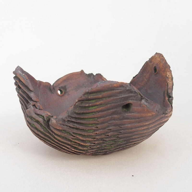 Keramikschale 13 x 13 x 8 cm, Farbe grün