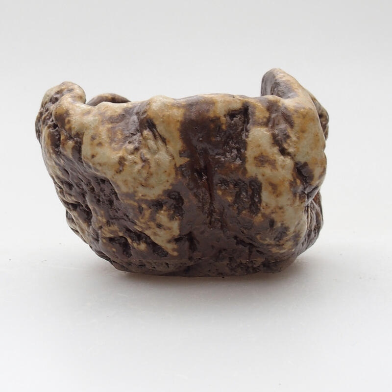 Keramikschale 6 x 5 x 4 cm, Farbe weißbraun