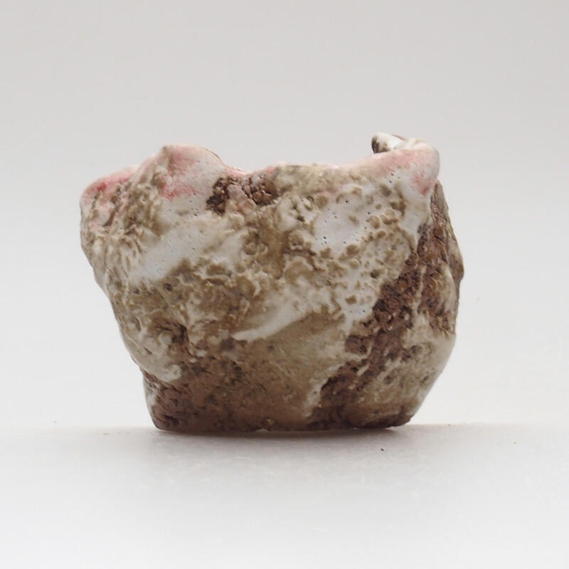 Keramikschale 6 x 5 x 6 cm, Farbe Rot und Weiß