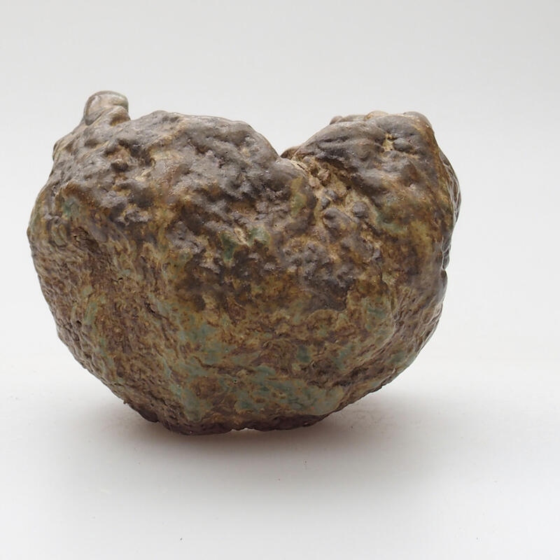 Keramikschale 6 x 5 x 6 cm, Farbe grünbraun