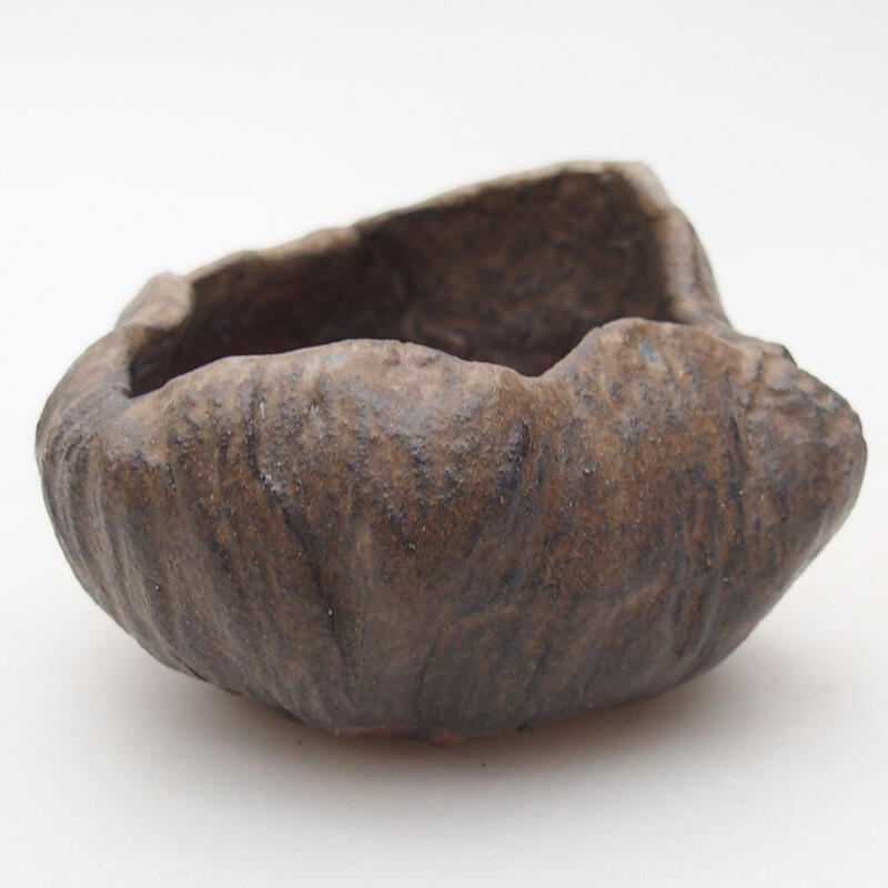Keramikschale 7,5 x 7,5 x 5,5 cm, Farbe braun