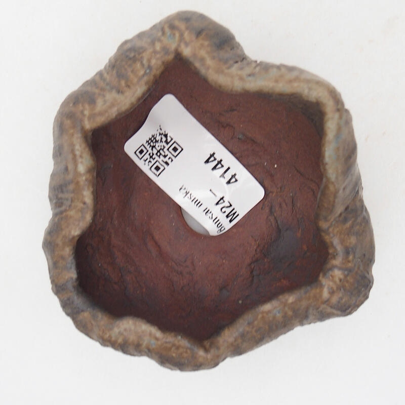 Keramikschale 7,5 x 7,5 x 5,5 cm, Farbe braun
