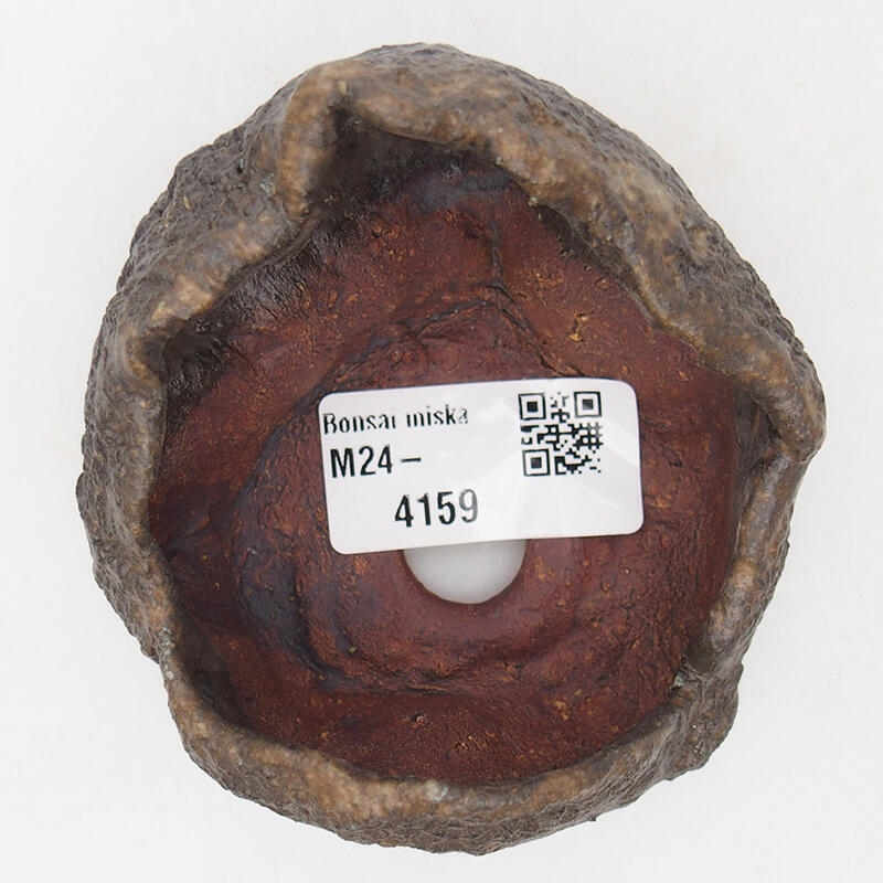 Keramikschale 7,5 x 7,5 x 6 cm, Farbe braun