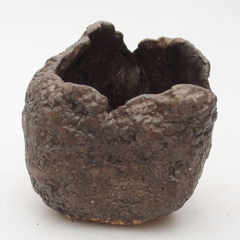 Keramikschale 7,5 x 7,5 x 8 cm, Farbe braun