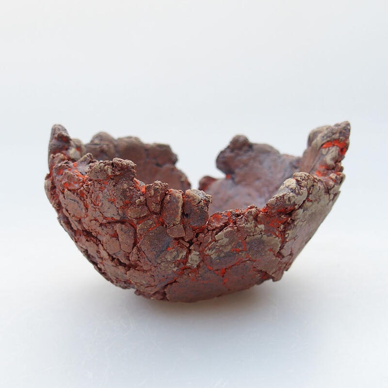 Keramikschale 7,5 x 7 x 4 cm, Farbe orange