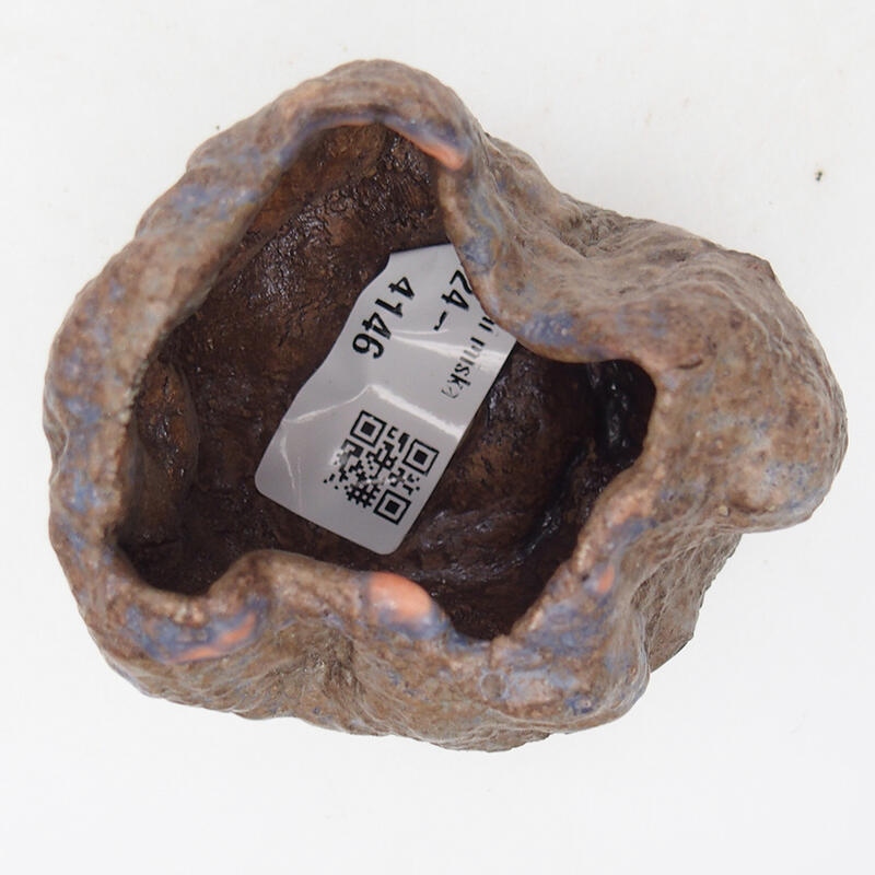 Keramikschale 7 x 4,5 x 6 cm, braune Farbe