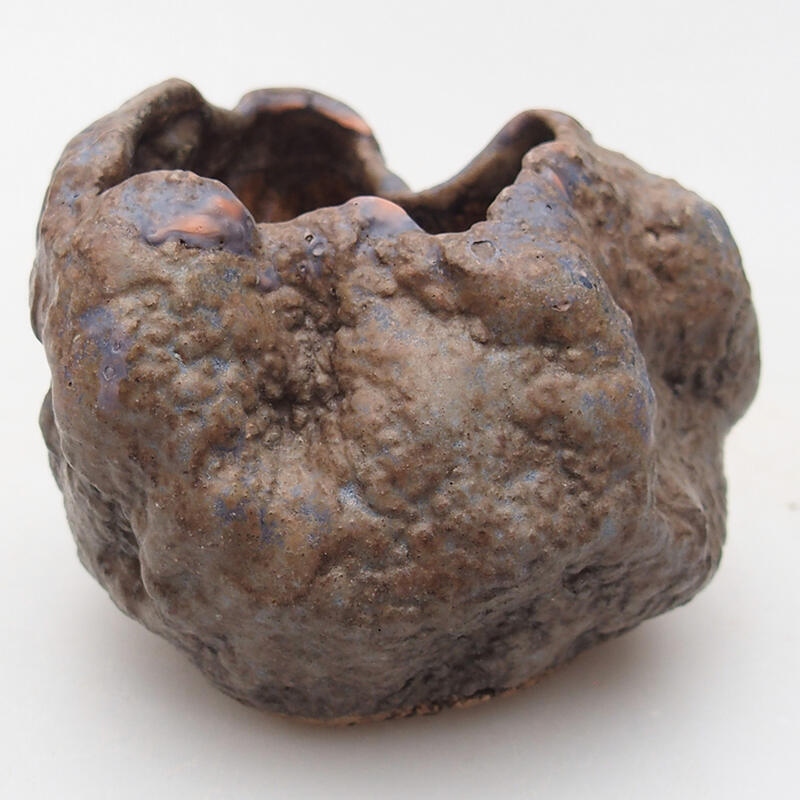 Keramikschale 7 x 4,5 x 6 cm, braune Farbe