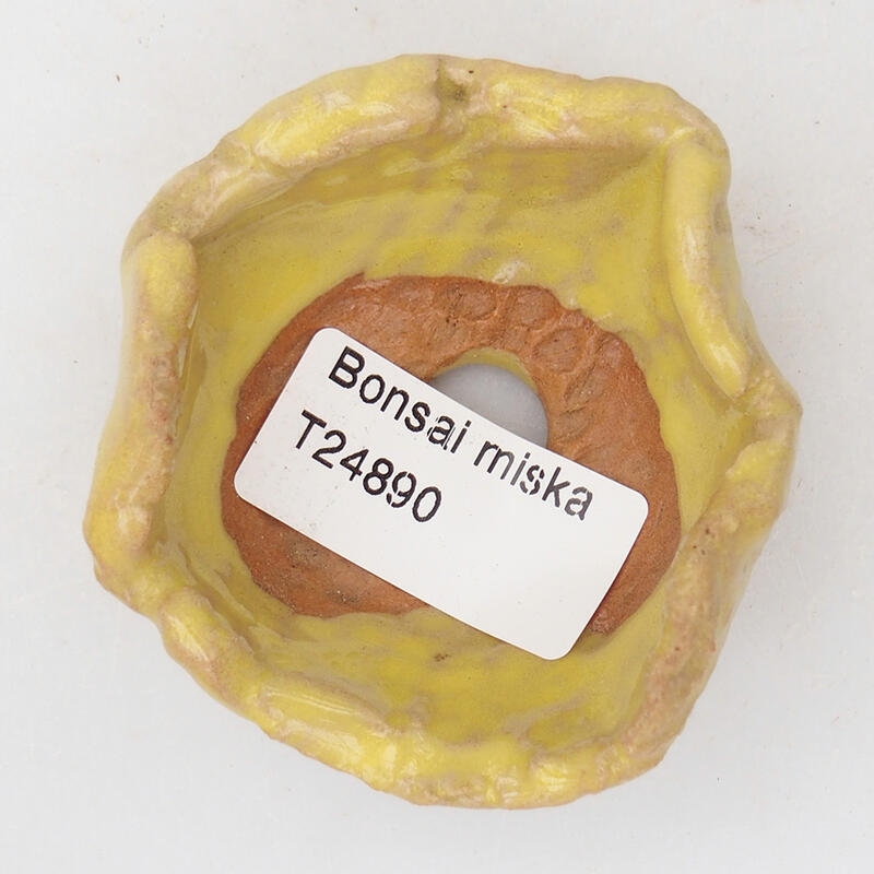 Keramikschale 7 x 6 x 3,5 cm, Farbe gelb