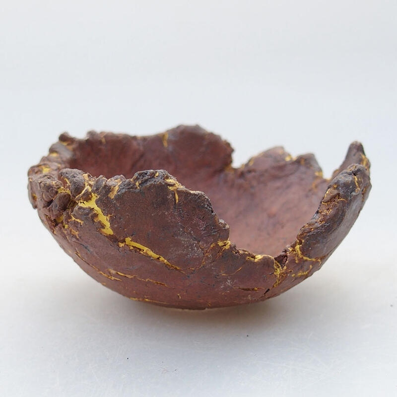 Keramikschale 7 x 7 x 3,5 cm, Farbe gelb