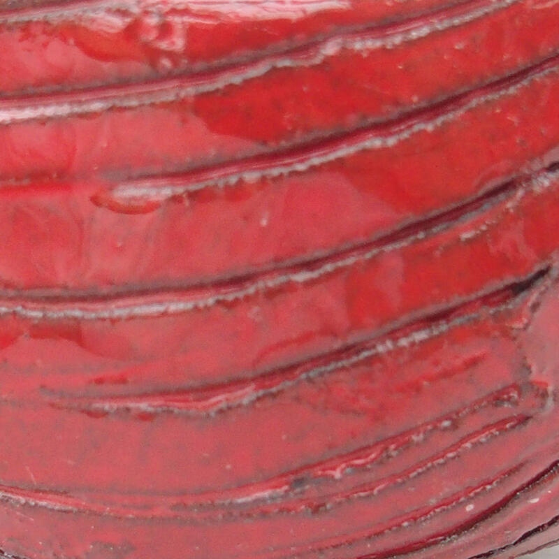 Keramikschale 7 x 7 x 4,5 cm, Farbe rot