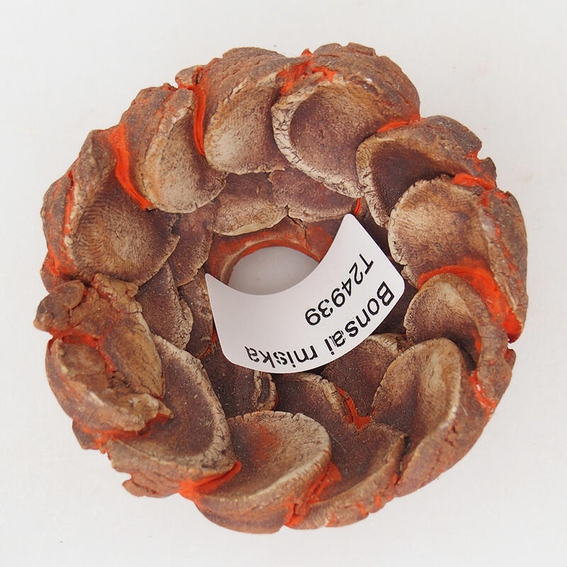 Keramikschale 7 x 7 x 4 cm, Farbe Orange