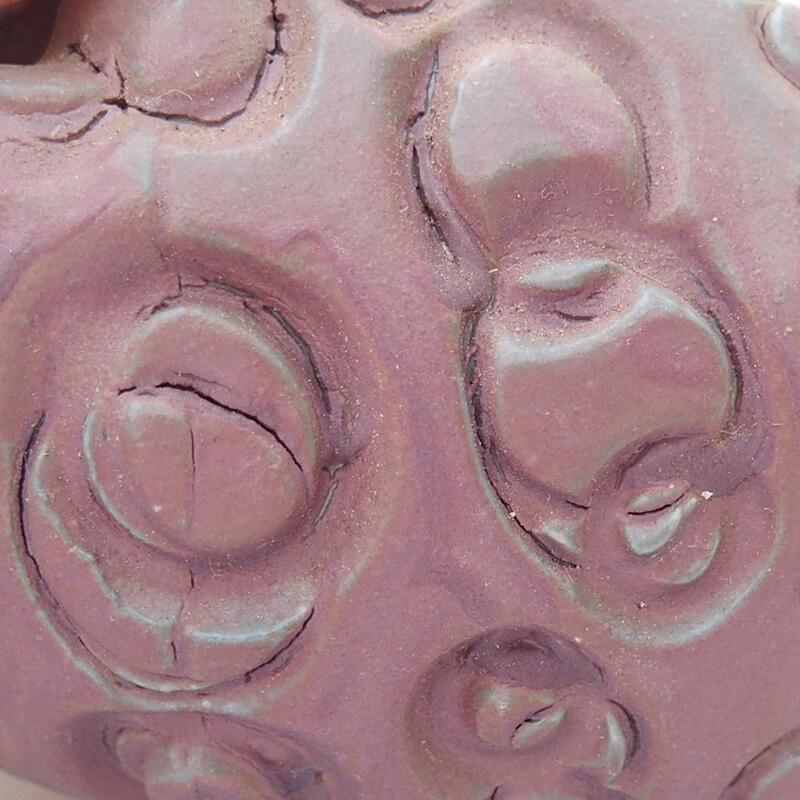 Keramikschale 7 x 7 x 5,5 cm, Farbe Lila