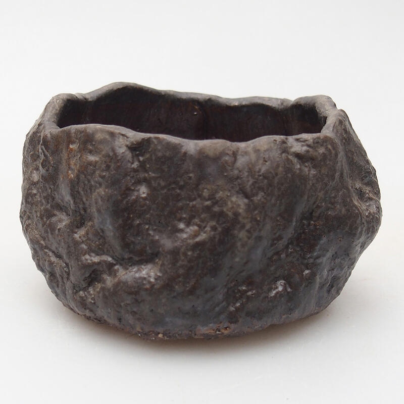Keramikschale 7 x 7 x 5 cm, Farbe braun