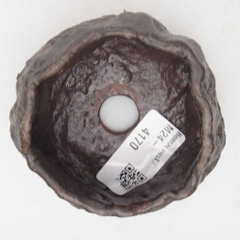 Keramikschale 7 x 7 x 5 cm, Farbe braun
