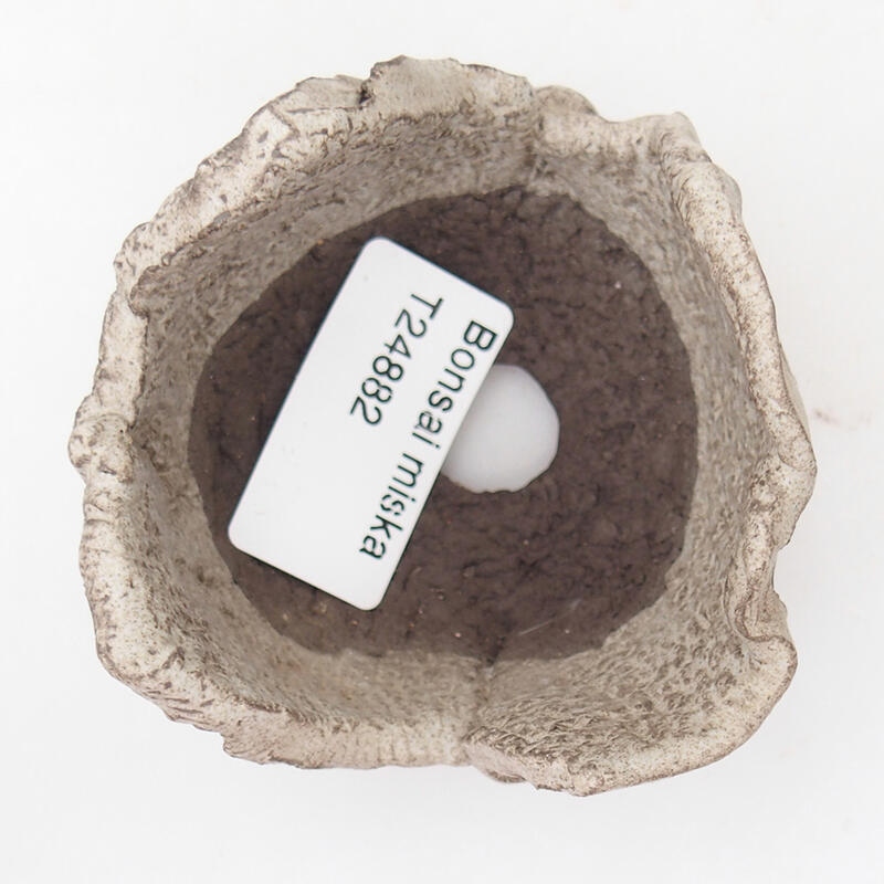 Keramikschale 7 x 7 x 5 cm, Farbe grau