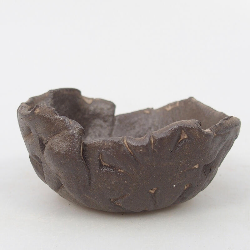 Keramikschale 8,5 x 8,5 x 4 cm, Farbe braun