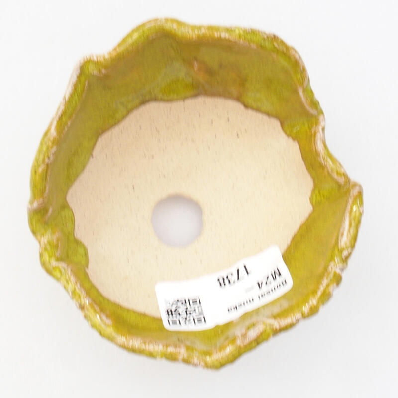 Keramikschale 8,5 x 8,5 x 5,5 cm, Farbe grün