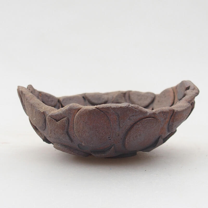 Keramikschale 8,5 x 8 x 4 cm, Farbe braun