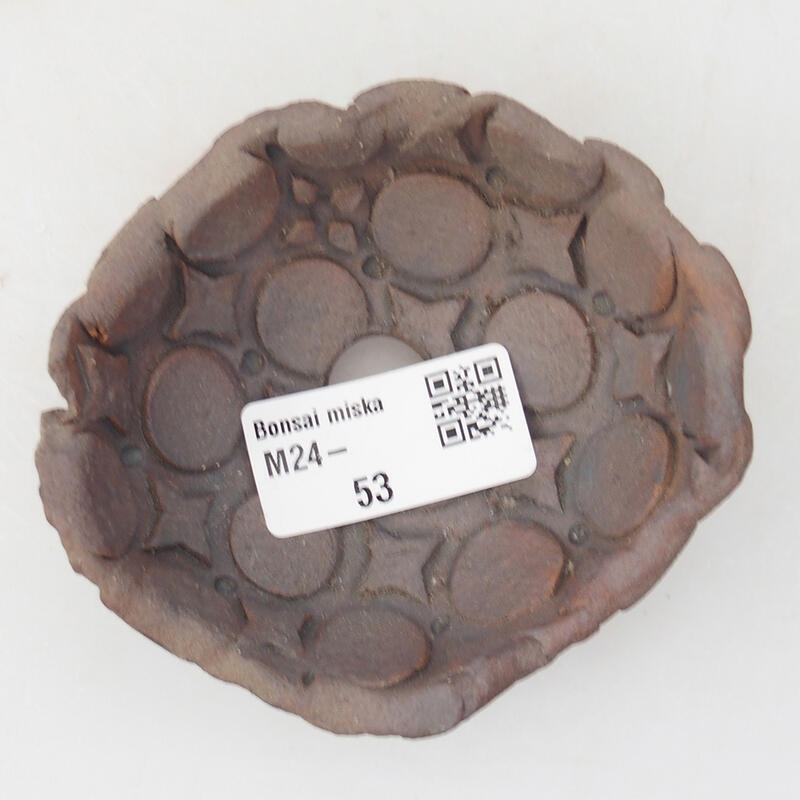 Keramikschale 8,5 x 8 x 4 cm, Farbe braun