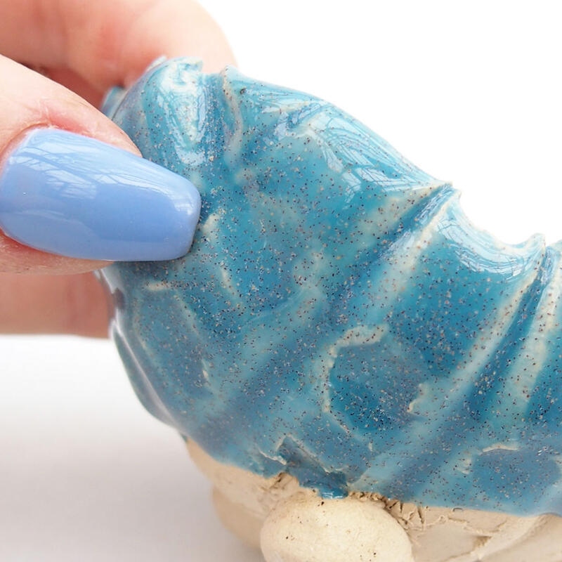 Keramikschale 8,5 x 8 x 5,5 cm, Farbe blau