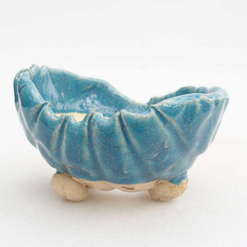 Keramikschale 8,5 x 8 x 5,5 cm, Farbe blau